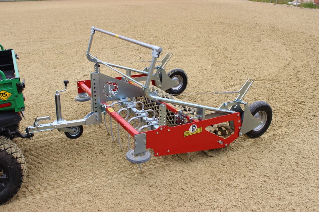 herse light compact petit tracteur, quad, sable